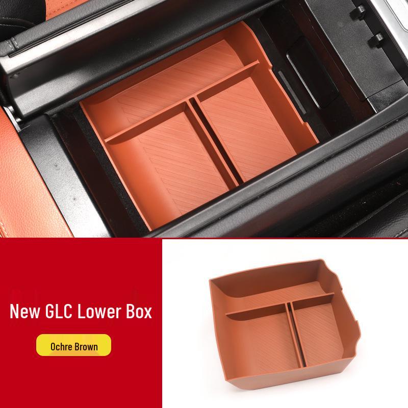 Storage Organizer for Mercedes-Benz GLC260, New C/E-Class, and E300L Center Console Armrest.