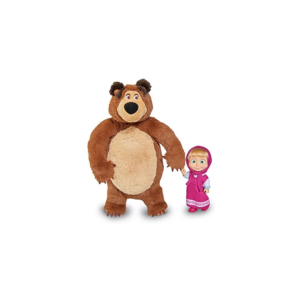 

Vittheart Masha and Bear Doll Set 9.8 inches Plush Toy for Kids