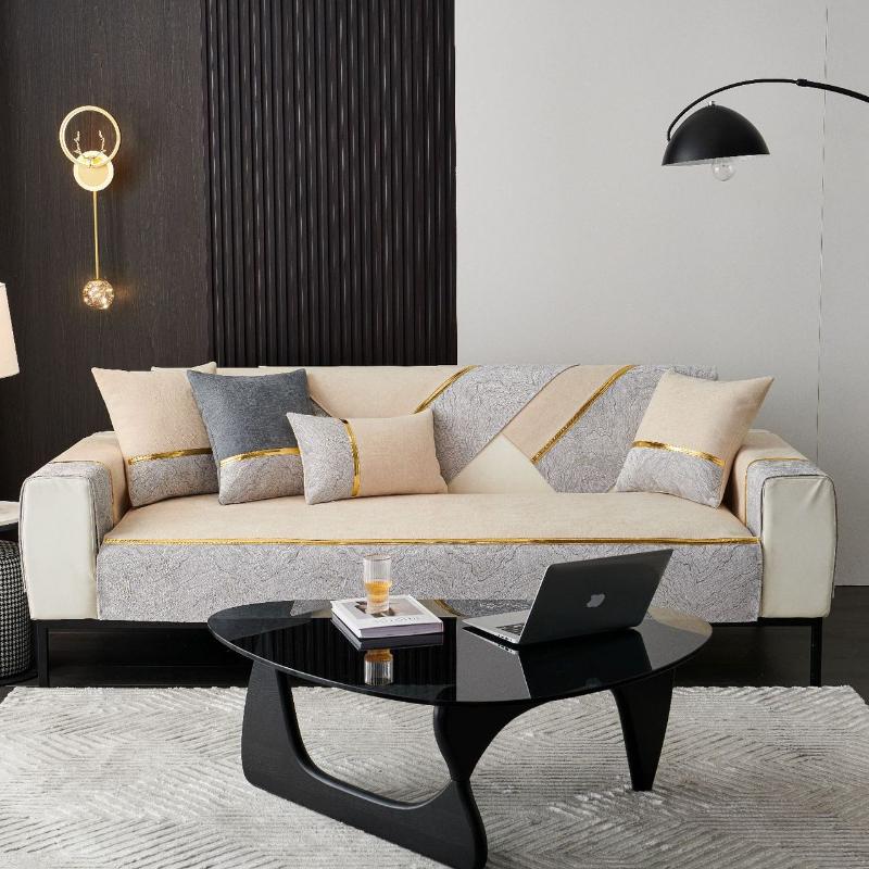 Luxury Chenille Sofa Cover Nordic Four Seasons Universal Anti-slip Sofa Cushion Home Living Room Decoration Sofa Towel Slipcover