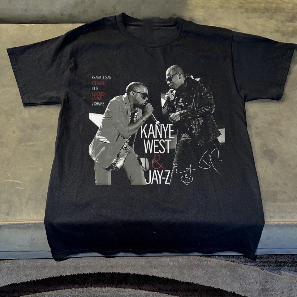 

Kanye West And JayZ Concert Show Music Unisex TShirt All Size KN419 Unisex T-Shirt XXL
