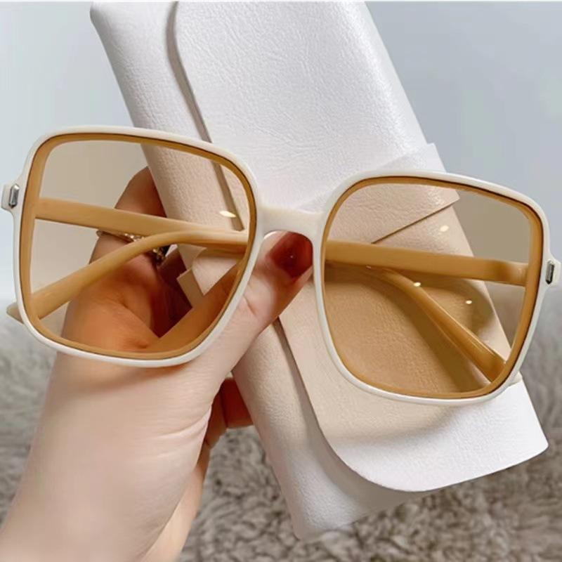 Glasses Women'S Trendy Rice Order Large Square High-End Feeling Face Small Sunglasses Uv-Proof Sunglasses