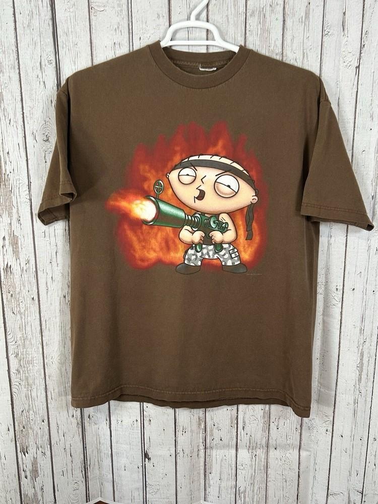 

Funny Cartoon Flame Thrower Graphic Tee Brown Vintage Style Size XL Unisex T-Shirt XXXL