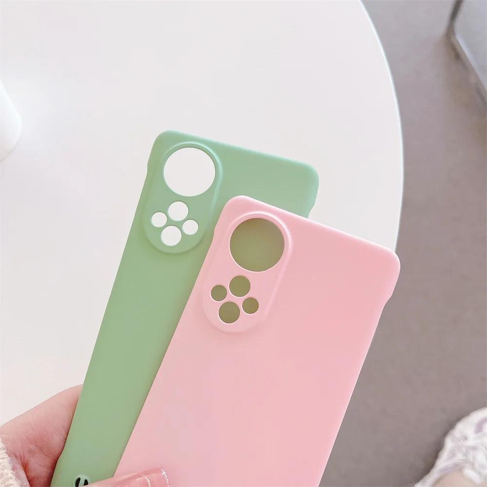Candy Color Frameless Matte Case For Huawei Nova 9 8 Nova9 Nova8 Pro 5G Slim Hard Shockproof Bumper Cover