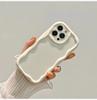Solid Colour Wave Phone Case for IPhone 11 12 13 14 15 16 Pro Max 16 15 Plus Wear-resistant Couple Model Shockproof Phone Case