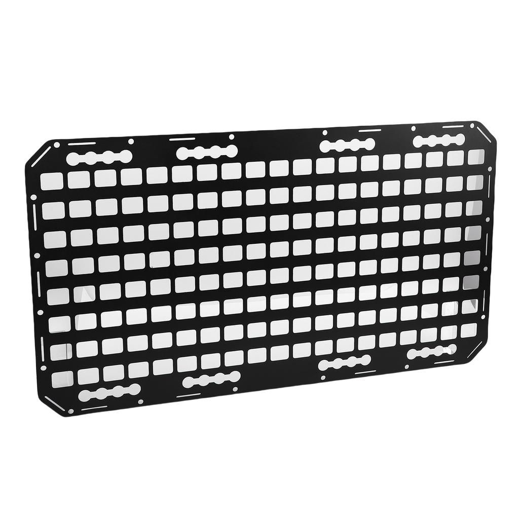 Truck Bed Molle Panel Aluminum 17x30x0.08in Side Truck Bed Molle Panel Rack System for Sedans SUVs Pickups Trucks RVs
