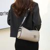Leather women's bags new trendy fashion first layer cowhide shoulder messenger bag large capacity pillow bag