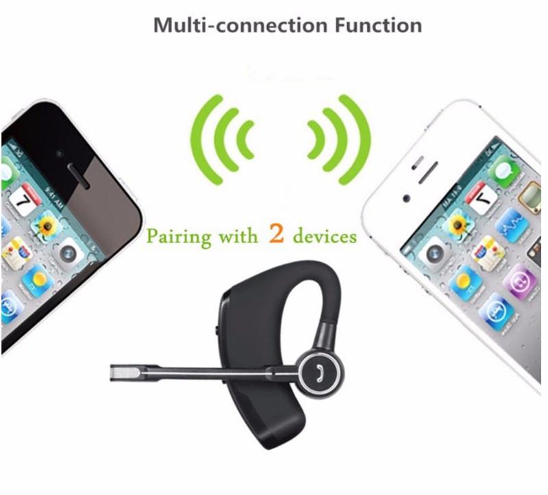 V8S Bluetooth Earbuds V9 Upgrade: Clip-on In-ear, Rotating Design for Universal Left & Right Ear Use