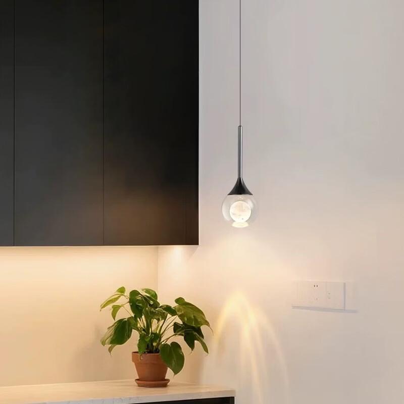 Crystal Moon Pendant Light