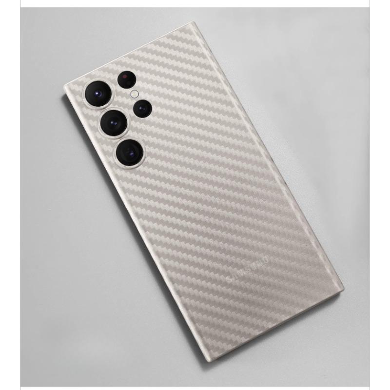Suitable for Samsung S25ultra Ultra Thin Kevlar Carbon Fiber Pattern Pp Mobile Phone Case Full Inclusive S24