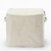 MUJI Soft 35cm W X 35cm D X 32cm Polyester Lid Product Suitable for Clothing Storage Box, Large, H, Linen, Included, Number 12403494,