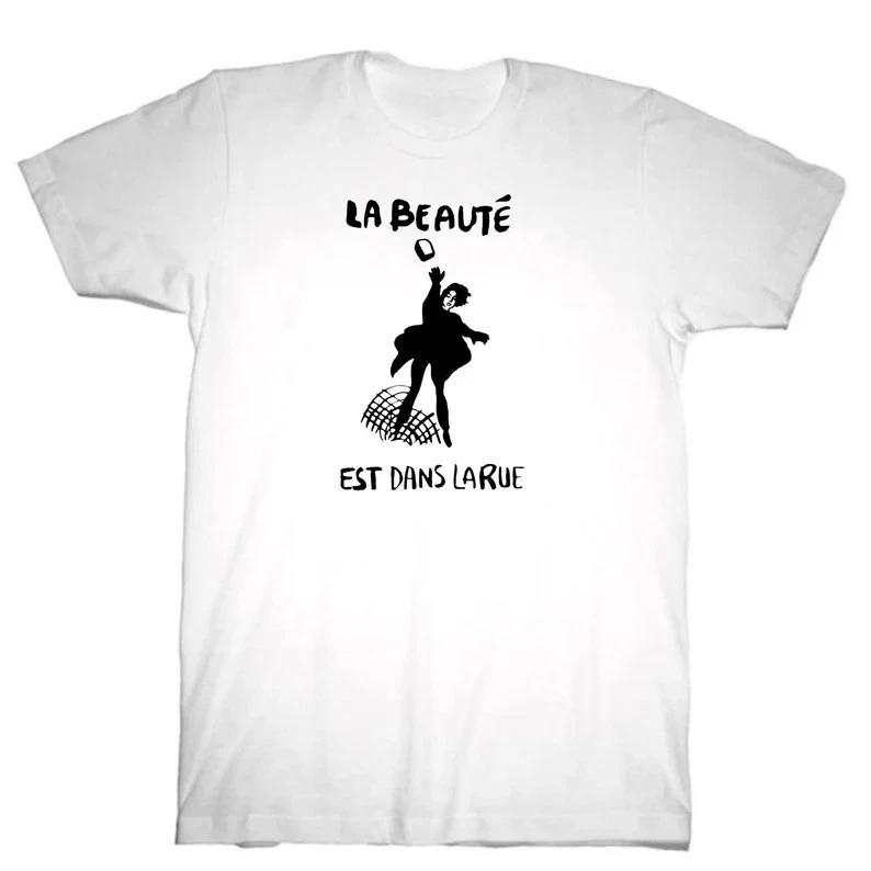 

French 60s protest T Shirt/ La Beaute XL