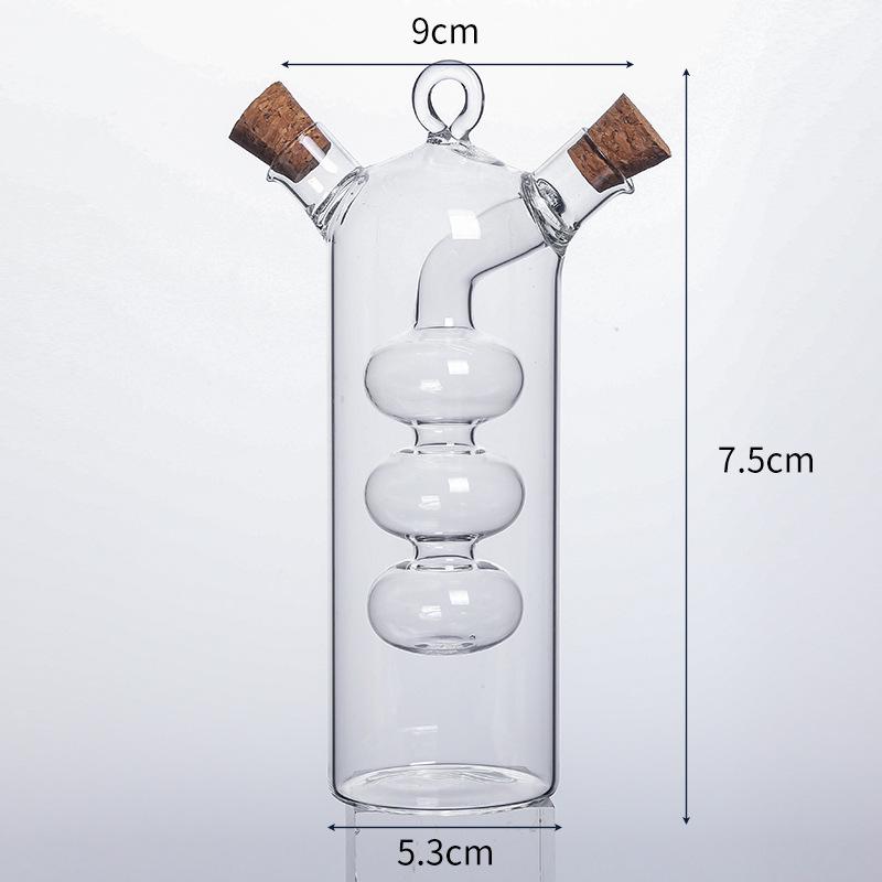 Large Capacity Glass Oil Seasoning Bottle for Kitchen Use