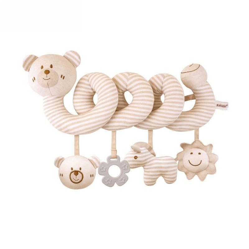 Baby Organic Cotton Bed Crib Mobile With Visual And Auditory Stimulation For Infant Development