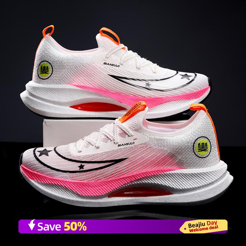 

Мужские спортивные кроссовки для бега, повседневные, марафонские, дышащие, легкие, женские, удобные, спортивные, нескользящие, для ходьбы 45 белый