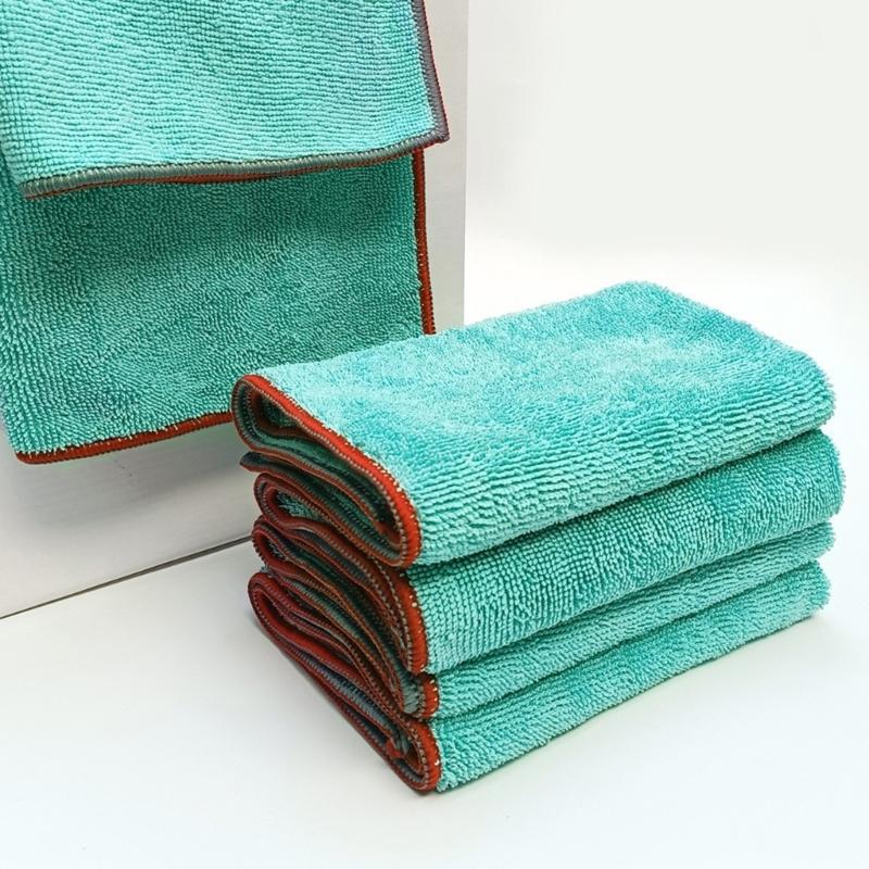Heavy Duty 500GSM Microfiber Cleaning Cloth Towel 40x40CM Super Absorbent Car Detailing Towel Non Scratch Safe Quick Dry