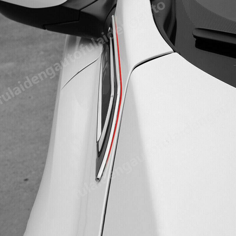 2X For Honda CR-V 2017-2022 Chrome Fender Side Body Emblem Hood Trim Decor Cover