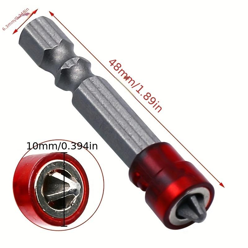 

Головка отвертки 1/3 1/4 Красная магнитная отвертка Шестигранная ручка с магнитным крестом Магнитное сверло Ручной электрический отвертка Аксессуар