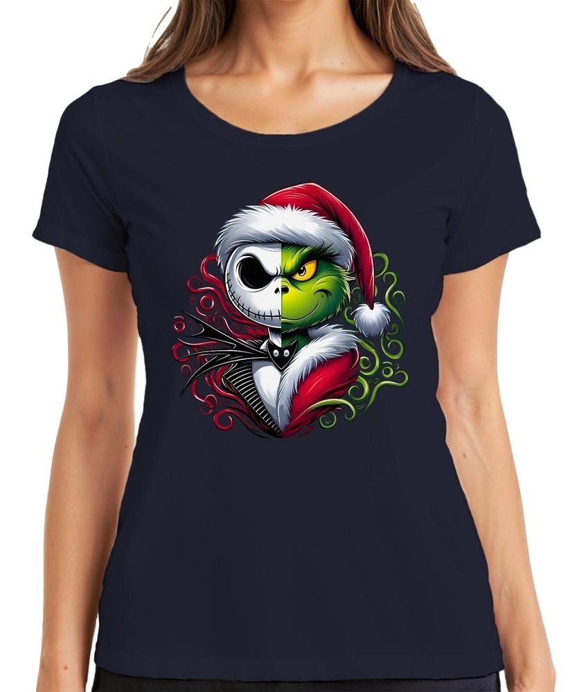 Nightmare Before Christmas Grinch Skeleton Christmas Xmas Xmas Ladies Ts S