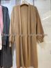 Women's Medium-Length Knit Cardigan - Spring/Autumn, Solid Color, Korean Style, Fashionable Loose Fit