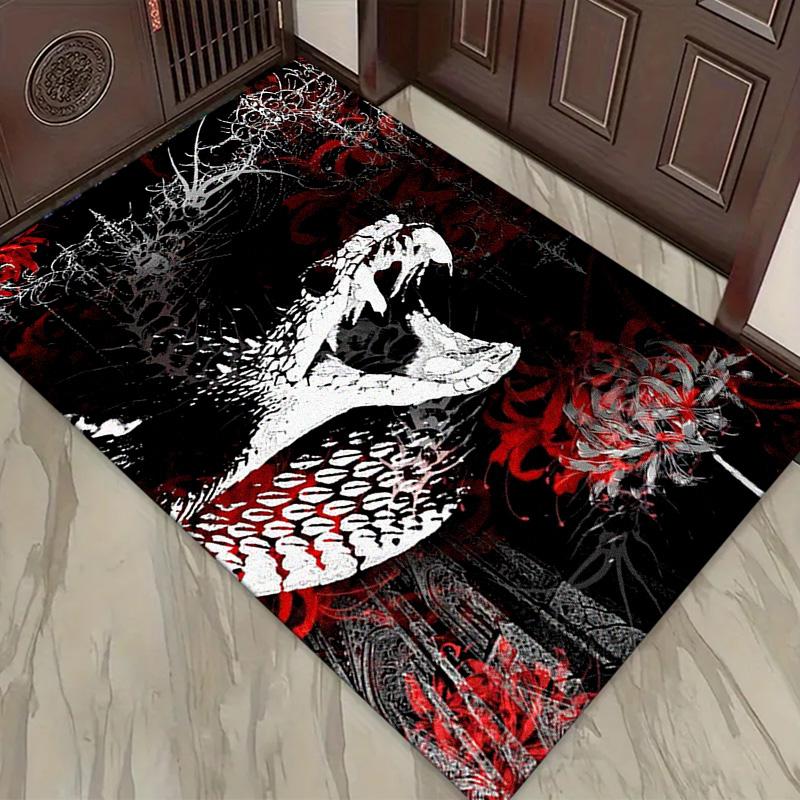 Gothic Skull Carpet Rug for Living Room Bedroom Home Sofa Decoration,Kids play Non-slip Floor Mat