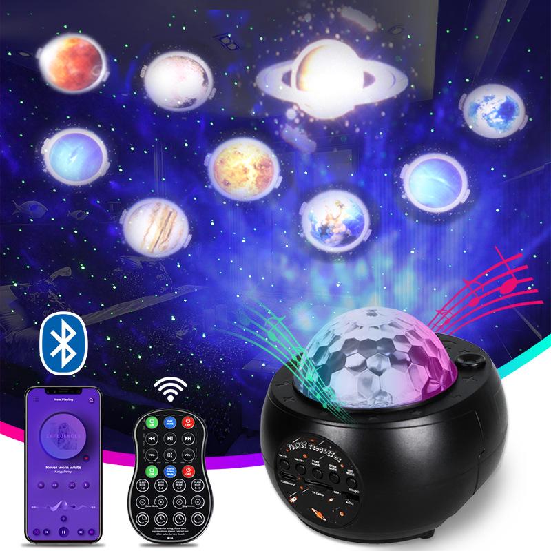 M3 Galaxy Mini Starry Sky Projection Lamp: LED Moon Planet Atmosphere Night Light for Bedroom
