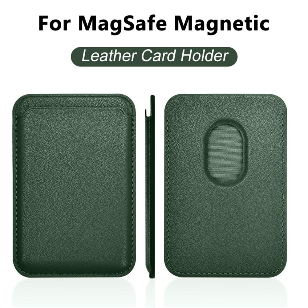 Universelle Kartenhalter-Tasche Für Alle Smartphones Für Magsafe Kabelloses Laden Magnetisches Telefon Leder-Geldbörse Kartenclip Zubehör