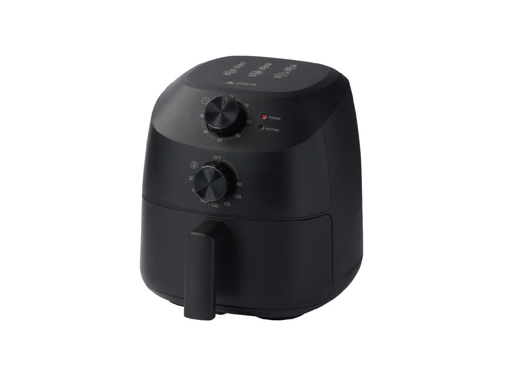 AL COLLE ANF1200KV/ANF1200K Electric Fryer, 1200W High-Power, Compact, Non-Fry Cooker, Air Fryer (Black, Made In Vietnam)