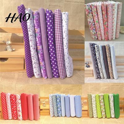 7 pezzi/set tessuto trapuntato tessuto di cotone floreale accessorio fai da te cucito fatto a mano
