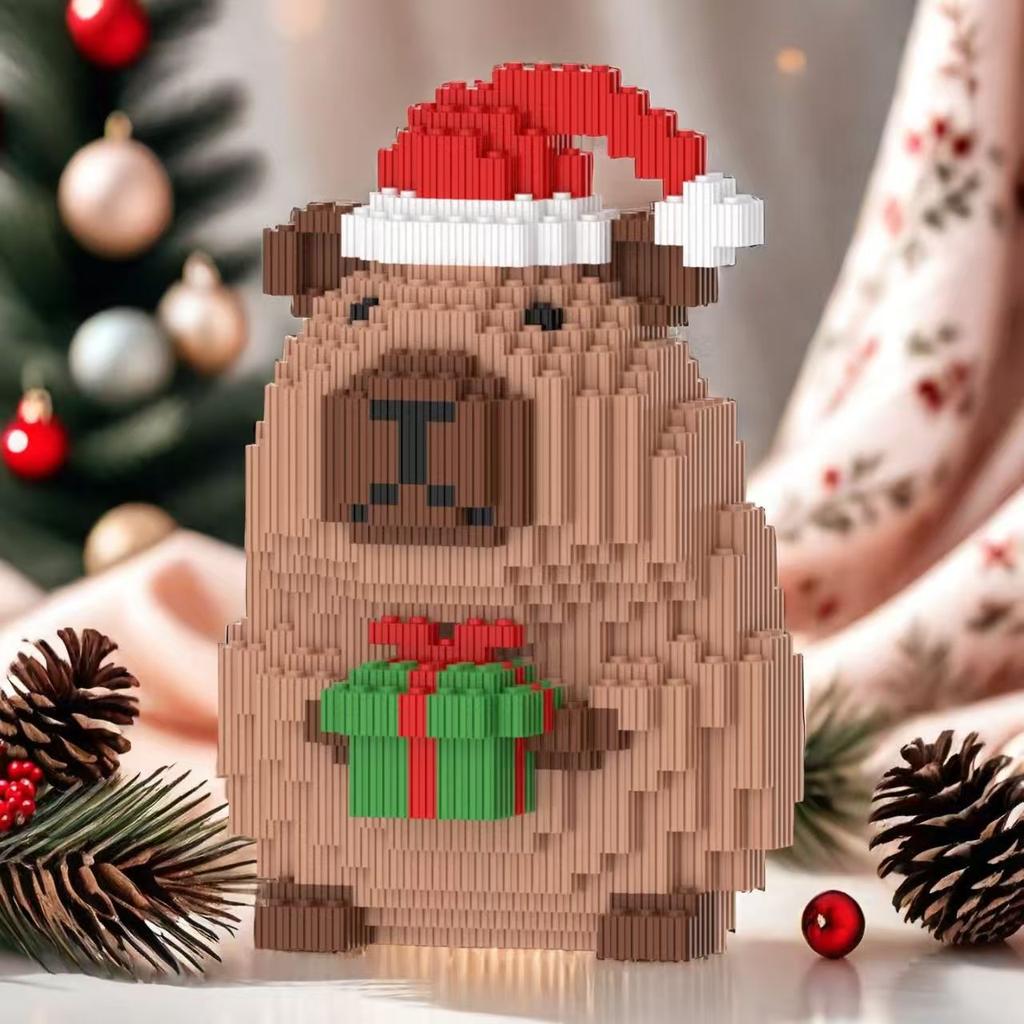 Big Capybara Building Blocks Giant Capybara Brick Figures Toy for Kids Capipara Construction Set Decoration for Home for Aged 6+