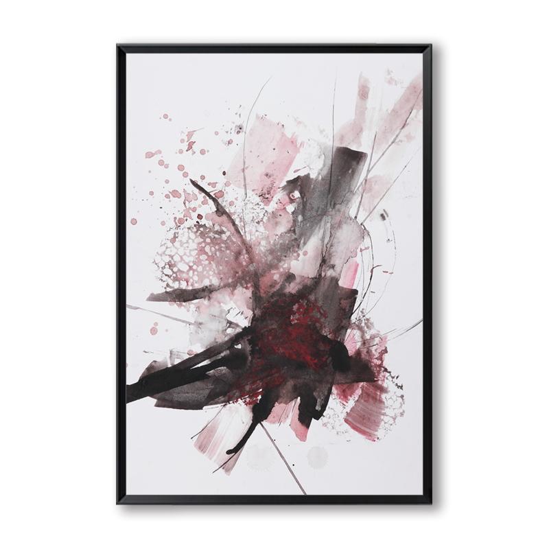 Abstrakcyjna akwarela Splash A4 obraz na płótnie plakat z nadrukiem dekoracja ścienna nowoczesna dekoracja domu Mural