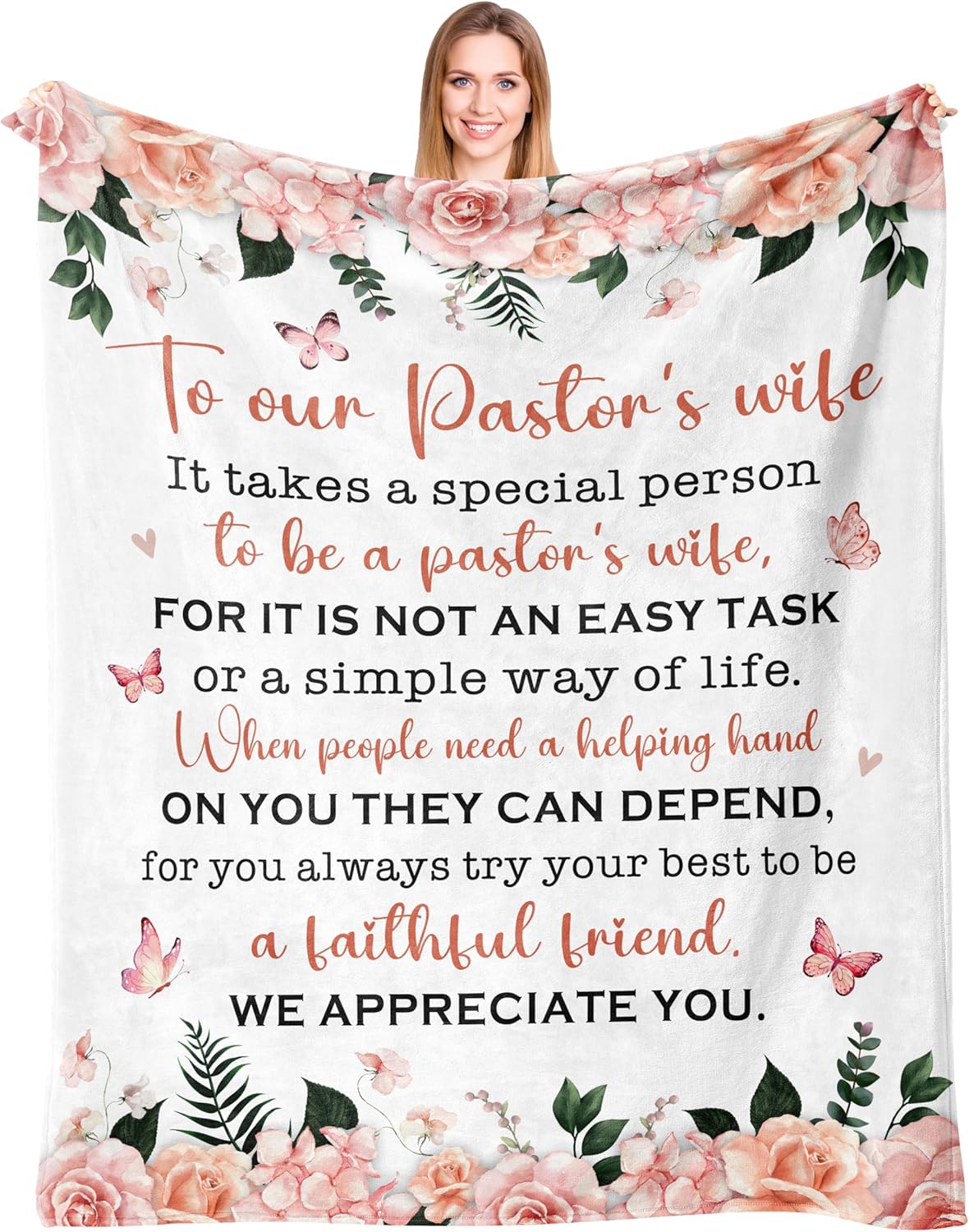 

Christian Inspirational Throw Blanket x Perfect Catholic Spiritual Gifts for Women Home Textile Soft Cozy Christmas Gift 100x150cm