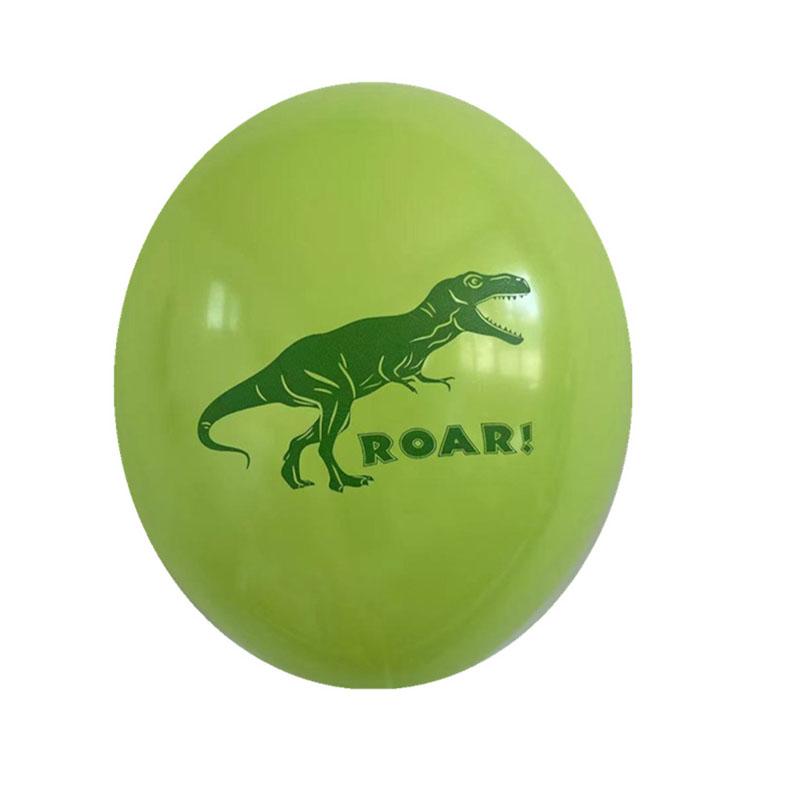 Children's Dinosaur Theme Birthday Party Decoration Balloon - Cute Tyrannosaurus Rex And Pterosaur Cartoon Print Balloon