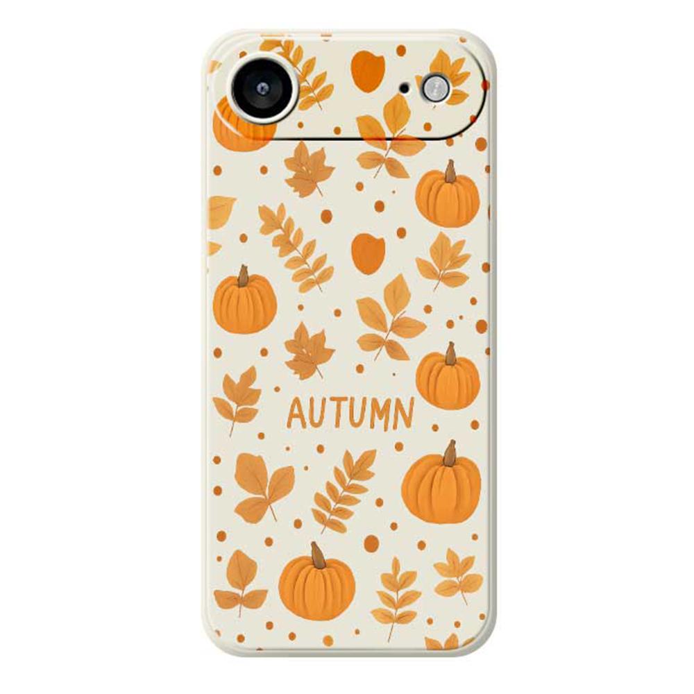 For iPhone 17 Air Case Autumn Theme Pattern Printing Straight Edge TPU Phone Back Cover