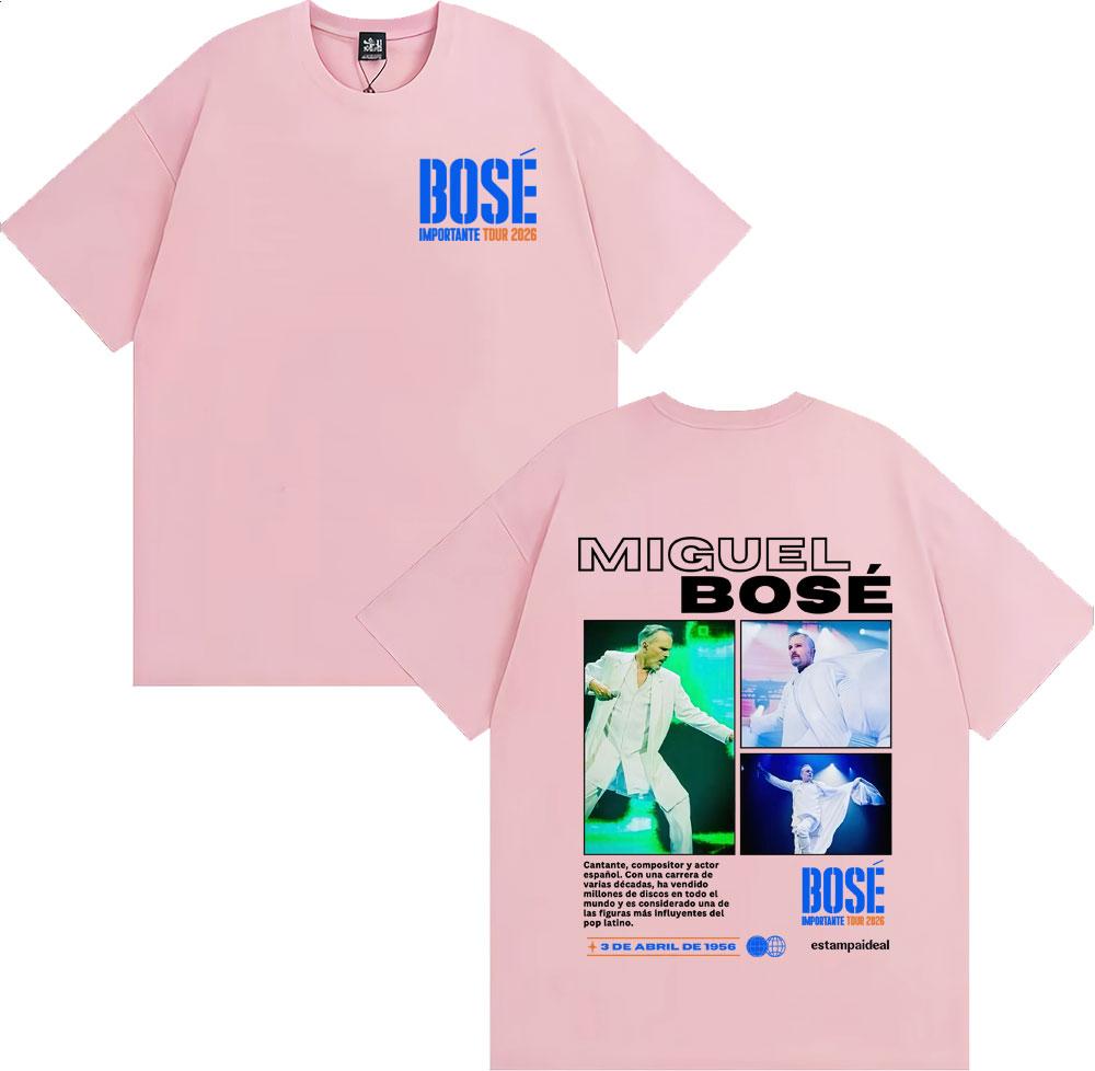 Miguel Bose Wichtige Tour 2026 Grafik T-Shirt Unisex DAMEN Vintage Hip Hop Sommer T-Shirts Streetwear Komfort Oversized T-Shirts