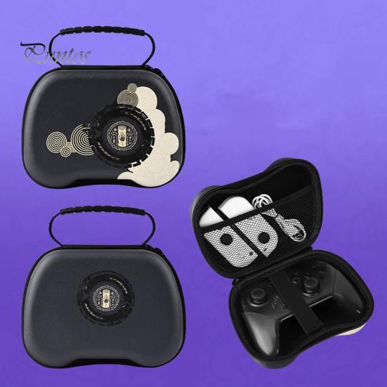 Nárazuvzdorné EVA pouzdro na pevný cestovní ovladač Bezdrátový gamepad s popruhem pro upevnění síťované kapsy Univerzální ochranná rukojeť