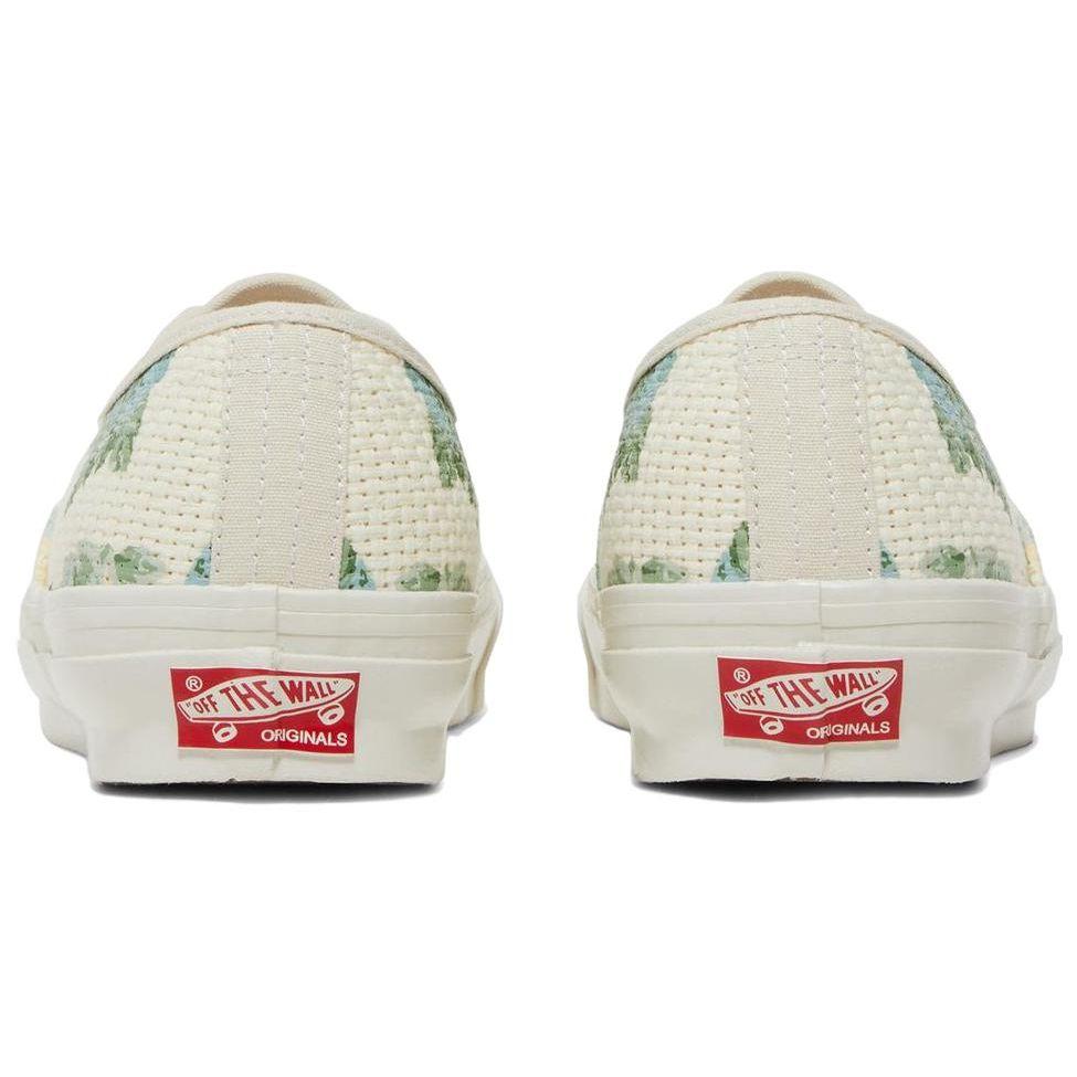 Kith X Vans OG Authentic LX Vintage Roses Men Sneakers Cream Turtledove VN0A4BV9DJR