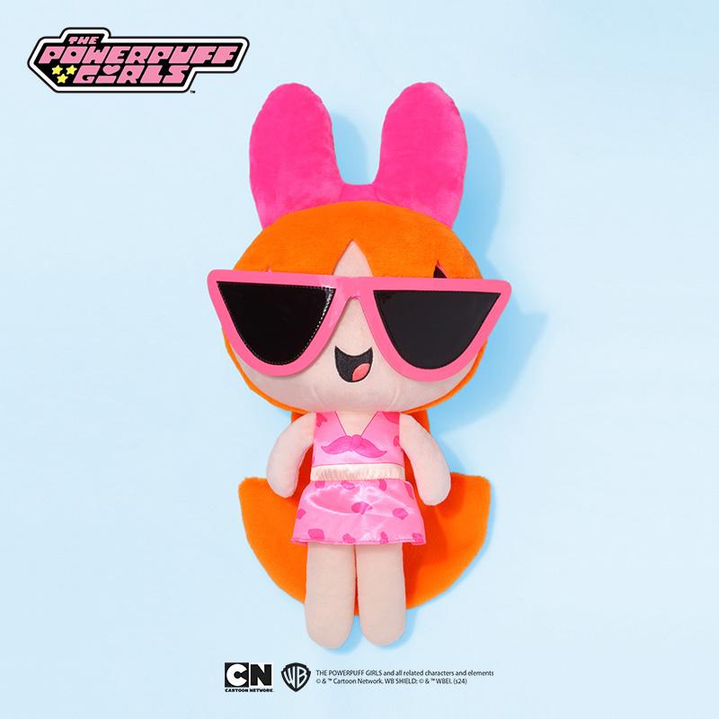 Powerpuff Girls Pluche Speelgoed 23cm Pluizig Boterbloem Belletjes Bloesem Cartoon Poppen Klassieke Strand Serie Verzamelaar Gevuld Karakter 23cm