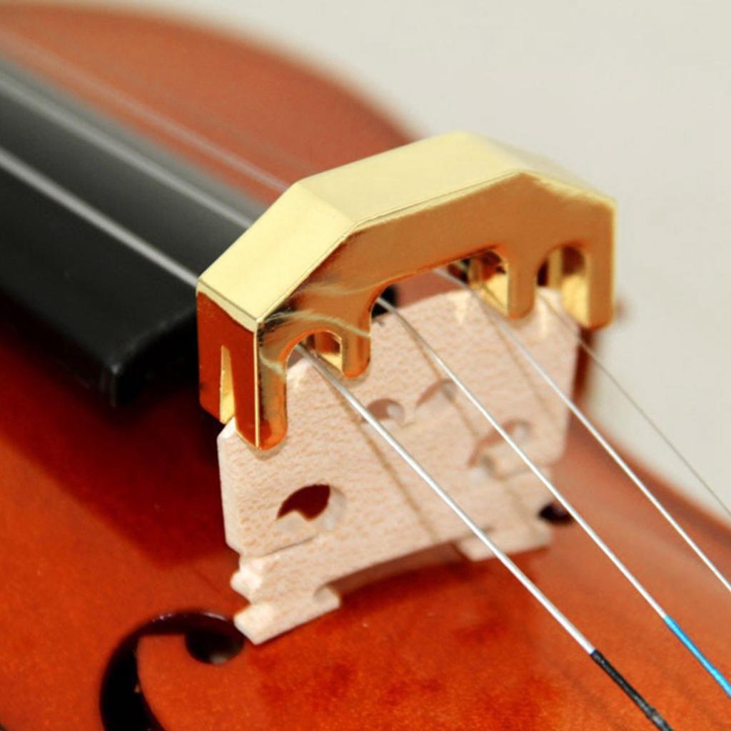 Violin Silencer Aluminum Alloy     String Auxiliary Instrument for 1/2 3/4 4/4 Violin