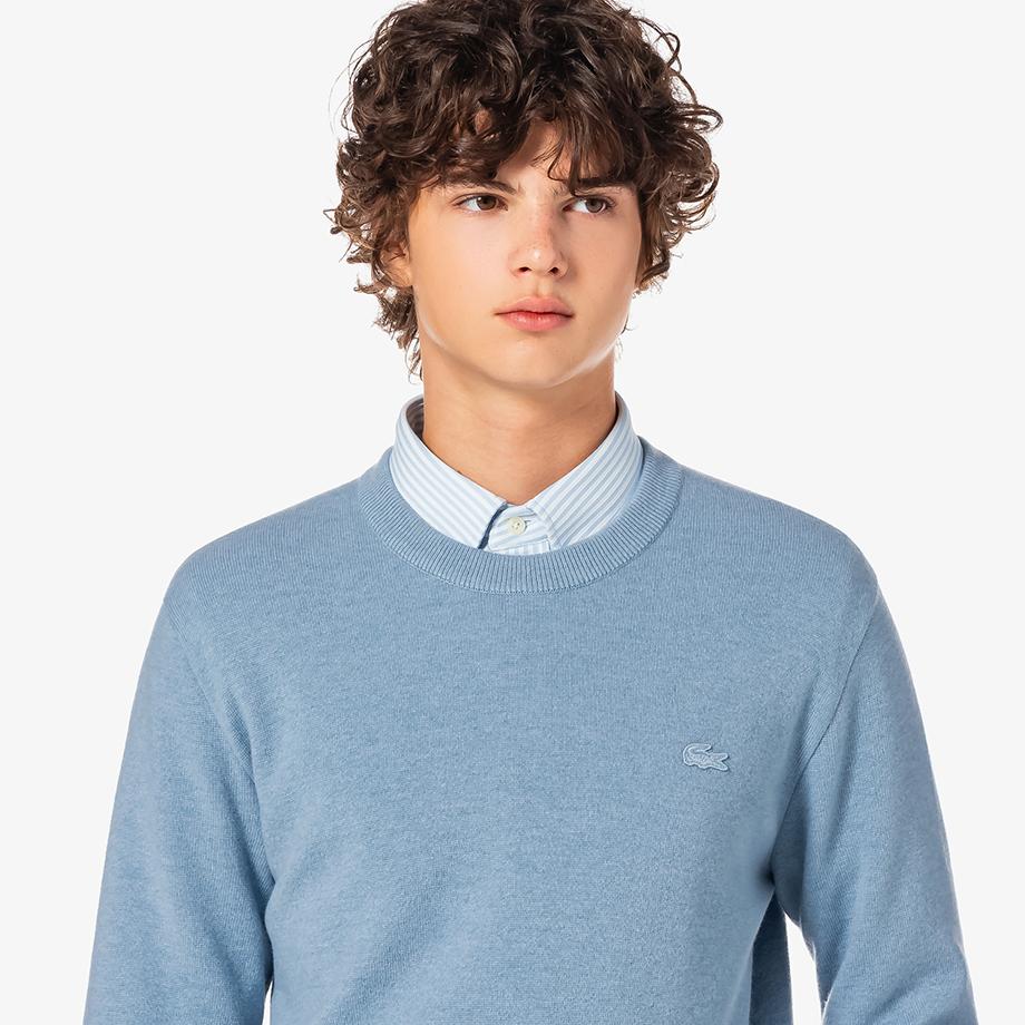 [Lacoste] Men's Basic Crew Neck Pullover AH596E-55NHBP