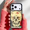 Skull And Rose Art Flower Phone Case for iPhone 17 Air 16e 15 14 13 Pro Max Back Cover for 12 11 Pro Coque