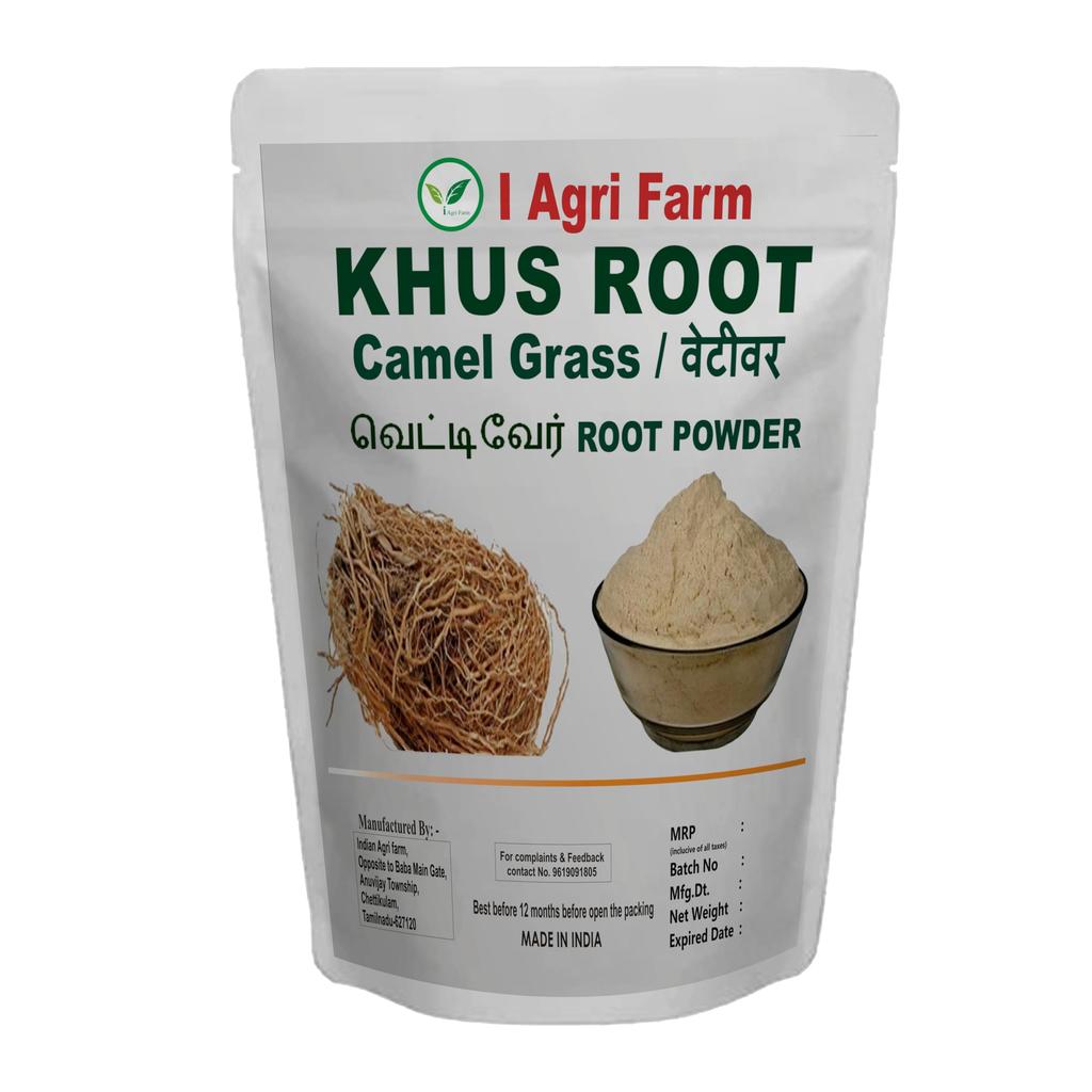 Iagrifarm Khus Root Powder - 450 gram/Vetiver Root/Kas Ramacham/Khus-Khus powder