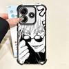 Cool Black JUJUSU Anime Soft Phone Case For Xiaomi Poco X7 X8 Pro Max X6 X5 X3 F8 Ultra F7 M8 M7 M5S Redmi 15C 15A 15 14C 13C 12