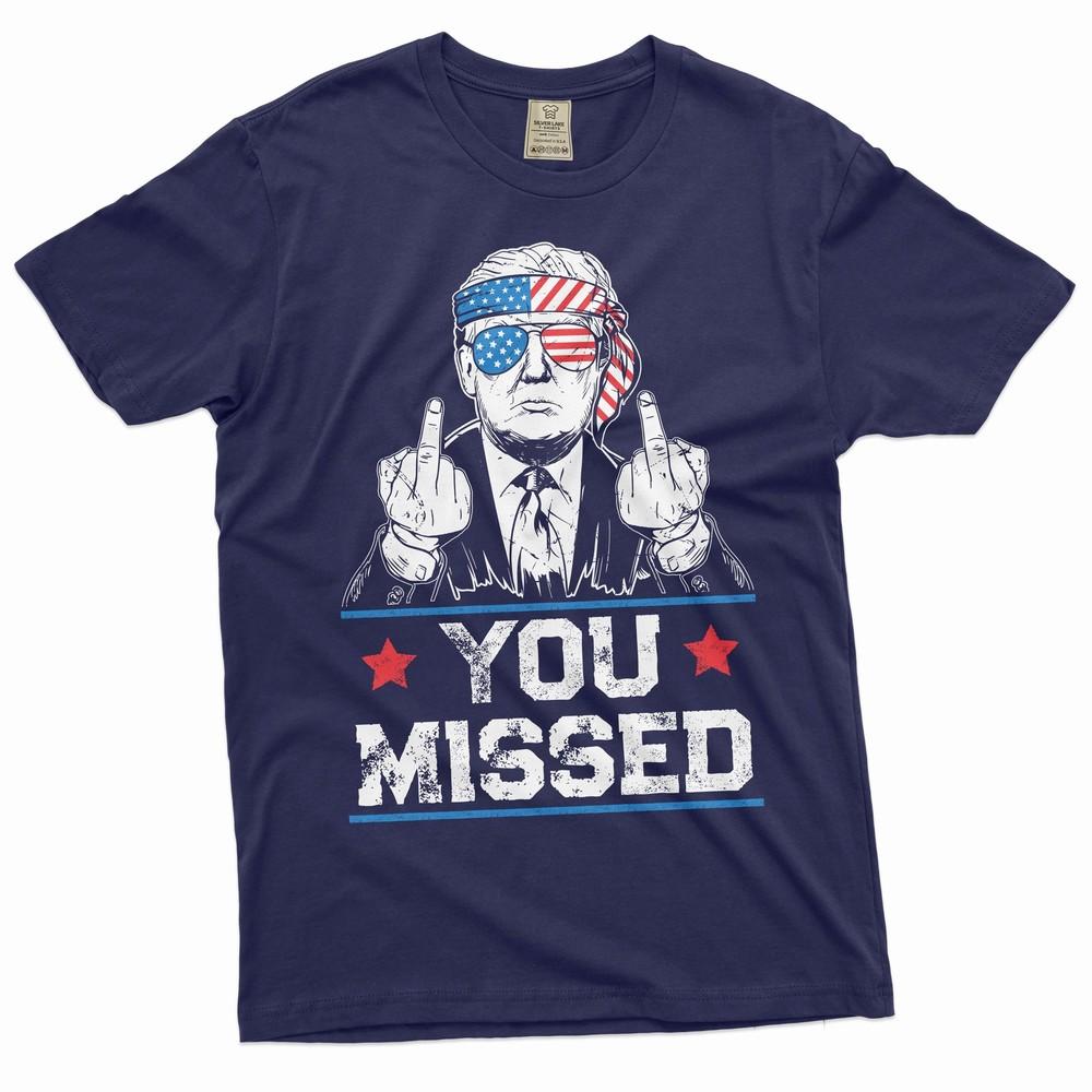 

Men s You Missed Shirt Donald Trump Tee Shirt DJT Shirt Trump 2024 Election Tee M