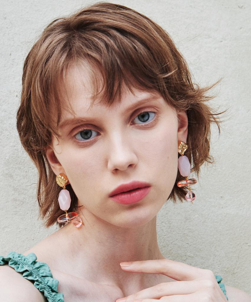 Elyona Ocean Rock & Beads Drop Earrings