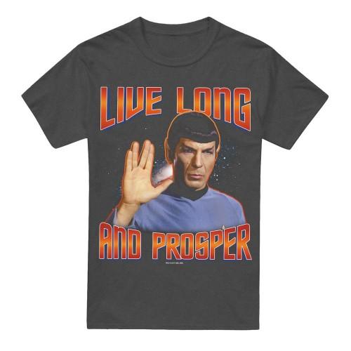 Star Trek Unisex Adult Original Live Long and Prosper T-Shirt