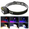 XPG+COB Yellow Light Strong Brightness Builtin Battery USB Charging Induction Headlamp