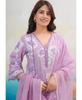 Indian Women Designer Kurta Pant Dupatta Set Bollywood Top Tunic Kurti Salwar Suit Dress