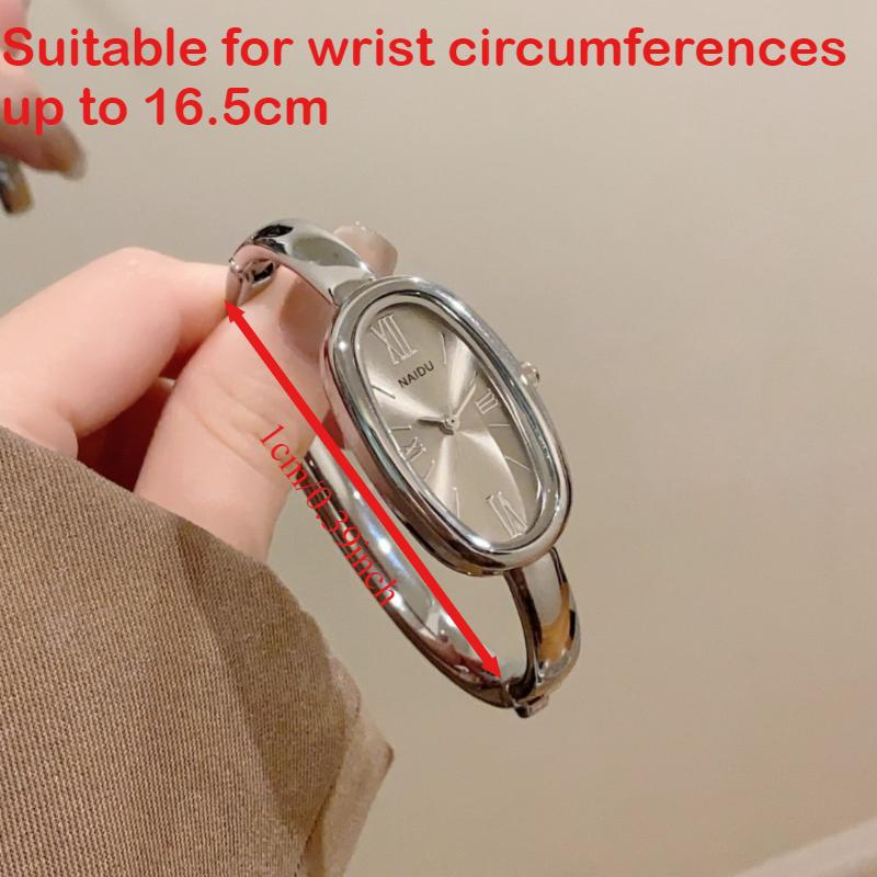 High-end Women's Roman Scale Quartz Watch Simple Gold Bracelet Ladies Watches Oval Dial Wristwatches Clock Dress Montre Femme