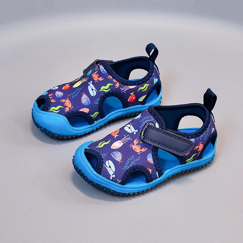 Nuovi Sandali Estivi da Spiaggia per Bambini Ragazzi Scarpe per Bambini Punta Chiusa Sandali Sportivi per Bambini Ragazze Taglia EU 21-32
