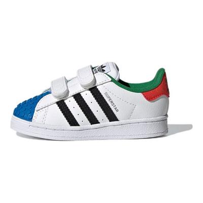 LEGO x Superstar CF I Bílé Červené Modré Dětské Tenisky Cloud-White Core-Black H03969